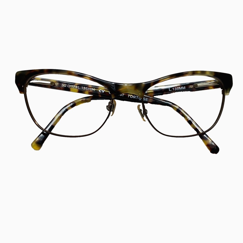 Cole Haan Eyeglasses CH1031 037  CV 52-17-135 Frames Only Tortoise Brown